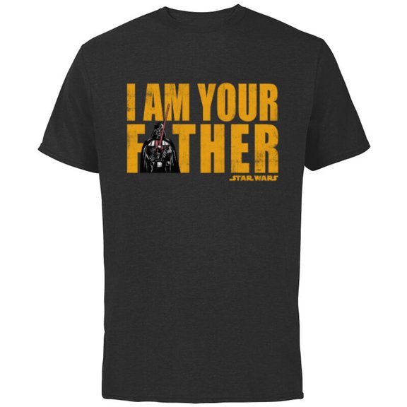Star Wars Darth Vader I Am Your Father - Short Sleeve Cotton T-Shirt for Adults - Customized-Black