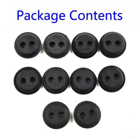 10pcs 2 Hole Fuel Tank Grommet Replacement for Trimmer Lawn Mower