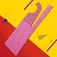 thumbnail image 4 of Pink Waterproof Apron for Hotpot Eating 100Set Rectangle Shape PE Material 120X70X0.1in, 4 of 8
