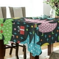 thumbnail image 3 of 54"x72" Christmas Tree Tablecloth, Waterproof Washable Polyester Square Table Cover, Durable Tablecloth for Kitchen Dining Table Party Decor, 3 of 7