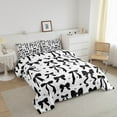 thumbnail image 3 of Erosebridal Black Bow Bedding Twin Comforter Set,Dreamy Princess Down Comforter,Kawaii Bowknot Bedding Sets Twin With Comforter,Ultra Soft Cartoon Room Decoration,Reversible,2-Piece, 3 of 8