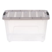 IRIS 32 Qt. Plastic Storage Bins with Lids, Stackable Storage Containers, Totes, 5 Pack