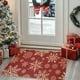thumbnail image 5 of Tapete decorativo navideño para cocina, resistente al aceite y a las manchas, juego de tapetes de entrada resistentes al desgaste, alfombras de nailon para pisos, 5 of 6