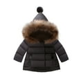 thumbnail image 2 of Esaierr Toddler Baby Newborn Winter Coat Jacket for Kids Boys Girls Hooded Snowsuit Coats Outwear Warm Fleece Cotton Outwear for 9M-9Y, 2 of 5
