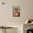 thumbnail image 3 of Tiger Cover Canvas Coquette Trendy Art by Art Remedy, Gold Frame, 24" x 36", 3 of 7