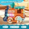 thumbnail image 3 of Set de tren eléctrico MORECOLL con música y luces para niños, 3 of 7