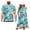 Polynesian, variant on Garronmavis Hibiscus Couple Matching Outfit Husban and Wife Clothing Men's Button Down Casual Shirt for Summer and Womens Short Sleeve Dress Flowy Hawaiian Beach Sundress Size XS
