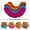 Mix Color, variant on SunRoad 1/4Pcs Silicone Rack Retractable Burger Fixed Box Touch-Free Burger Clip Reusable Burger Box Holder Hamburger Dishwasher Safe Food Grade Sandwich Clip