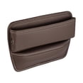 thumbnail image 3 of Organizador de asientos delanteros Kusrkot Accesorios interiores portátiles de alta capacidad PU Grieta Marron oscuro, 3 of 7
