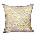 thumbnail image 1 of Plutus Lemon Reef Amarillo, Crema Floral Cojínde lujo de doble cara 20 "x 20" Plutus PBDU1902-2020-DP, 1 of 2