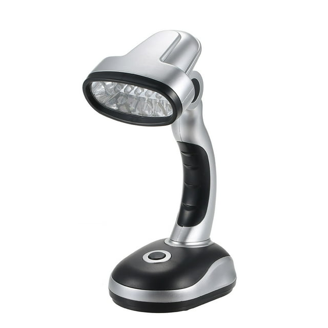 BKER 12 Lampe de Bureau Portable Lampe de Table 3 Piles AA Angle Réglable pour Travail Étudiants Lecture