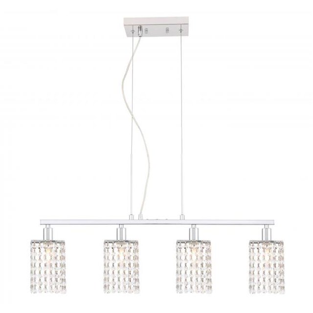 Living District LD7502C Taylor 4 Light Chrome Ceiling Pendant