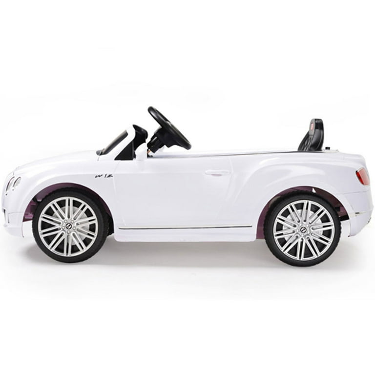 Luxurious White Bentley GTC Ride-On Car for Kids
