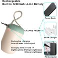 thumbnail image 5 of Luz nocturna portátil para niños, lámpara de noche recargable, linterna portátil con atenuación continua, iluminación de 360 ​​​​°, lámpara de mesa con protección para los ojos, luz cálida de 3000 K, muy adecuada para dormitorio, sala de estar, camping, etc., azul. Sincero Electrónica, 5 of 5