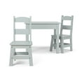 thumbnail image 3 of Melissa & Doug Kids Furniture Wooden Table & Chairs-Gray Kids Furniture, 3 of 9