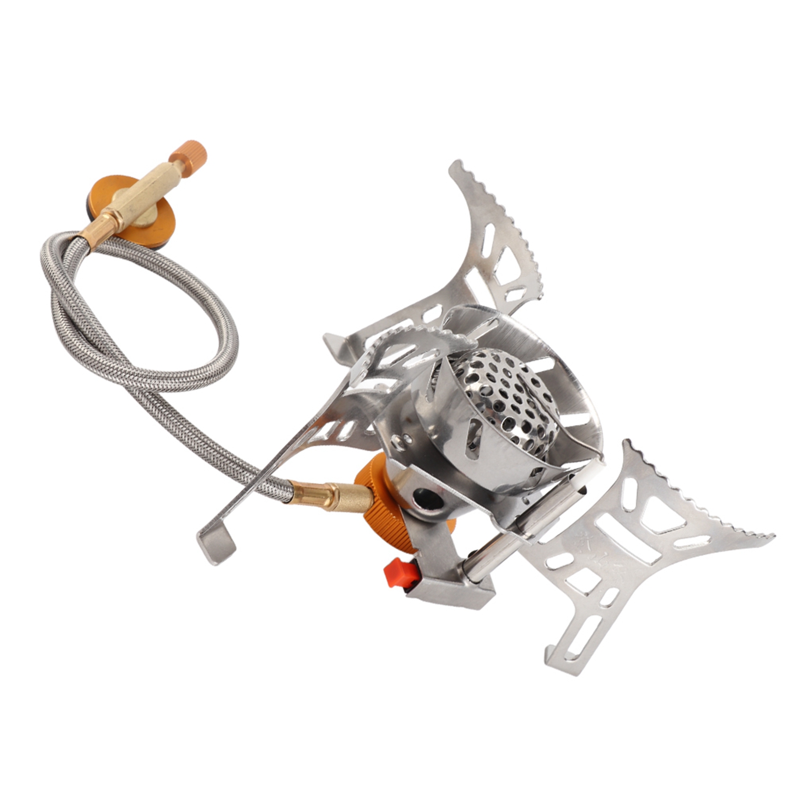 Gas Camping Gas Stove With Gas Adapter Set Improves Burning Efficiency High Safety For Outdoor Hiking Picnic