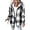 Black, variant on Jackets for Women Plaid Hooded Long Sleeve Casual Shacket Lightweight Fleece Lined Coat Green-XL