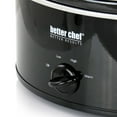 thumbnail image 3 of Better Chef 3 Quart Oval Slow Cooker with Removable Stoneware Crock in Black, 3 of 5