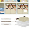 thumbnail image 4 of Yayeee Foldable Storage Basket for Shelves with Handles Set of 2 Waterproof Cloth Bins, Colorful Plane Stripes, 4 of 7