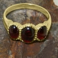 thumbnail image 5 of LBG British Made 10k Yellow Gold Natural Garnet Womens Anniversary Ring - 33 size options - Size 10.25, 5 of 7
