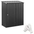 thumbnail image 1 of Outsunny Remise de Rangement Extérieure 5 Pieds X 3 Pieds avec Porte Simple, Noir, 1 of 10
