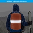 thumbnail image 5 of Uxcell 30-40L Waterproof Backpack Rain Cover with Reflective Strap S Orange, 5 of 6