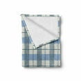 thumbnail image 2 of Checkered Soft Flannel Fleece Throw Blanket, Traditional Scottish Tartan Plaid Texture Image Rural Style, Cozy Plush for Indoor and Outdoor Use, 70" x 90", Slate Blue Pale Blue, by Ambesonne, 2 of 6