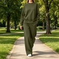 thumbnail image 2 of QQZ Wide Leg Pants 2 Piece Outfit For Women, Workout Sets For Women, Long Sleeve Top And Palazzo Pants Casual Tracksuit, 2 of 6