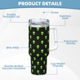 thumbnail image 5 of Pofeuu Green Monster Print 40oz Ice Bully With Handle And Straw Stainless Steel Vacuum Insulated Cup And 2 In 1 Straw Lid, 5 of 8