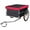 Red, variant on Harmie Bike Cargo Trailer for Bicycle Hauling Black Steel Frame Quick Hitch Outdoor Travel Cart Foldable Frame