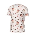 thumbnail image 6 of Wukai Boba Milk Tea Print Men's Short-Sleeved Mesh T-Shirt,Quick-Dry Short Sleeve Workout T-Shirt-X-Small, 6 of 8