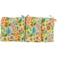 thumbnail image 4 of Blazing Needles 22-inch by 45-inch Spun Polyester Patterned Outdoor Tufted Chair Cushion, 4 of 5