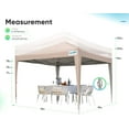 thumbnail image 4 of Quictent Privacy 8'x8’Pop up Canopy Tent with Sidewalls Enclosed Instant Gazebo Shelter Waterproof (Beige), 4 of 10