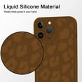 thumbnail image 5 of for iPhone 14 Pro Max Case Silicone Cute Brown Leopard Print Pattern Slim Fit Cover with Cheetah Print for Women Girls Protective Phone Case for iPhone 14 Pro Max 6.7 Inch, 5 of 11