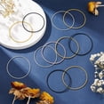 thumbnail image 4 of EIGTHTAIL 48 Loops 4 Colors Spring Jewelry Wire 2-1/4 inch Stackable Guitar String Bracelets Steel Memory Wire for Summer Jewelry Supplies Art Creation DIY Crafts Black Platinum Silver Go, 4 of 6