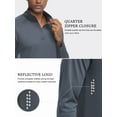 thumbnail image 3 of Xidunhg Men's Quarter Zip Pullover Long Sleeve, Moisture Wicking Quick Dry Athletic Shirt for Running Golf Gym Workout Casual, 3 of 13