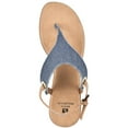thumbnail image 3 of White Mountain Womens London Denim Thong Flat Sandals, 3 of 3
