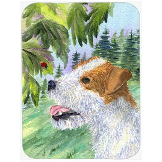 Carolines Treasures SS8211LCB Jack Russell Terrier Glass Cutting Board - Large