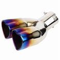 thumbnail image 3 of Universal Car Accessories Heart Shape Style Stainless Steel Exhaust Tips Muffler Tail Double-Pipe Tube Tips, 3 of 7