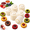 6Pcs-White, variant on Creative Double-Ended Pastry Mold, 2-in-1 Double-Sided Pastry Mold, flip to switch, press to shape, pull apart to clean, for Moon Cakes, Cookies, Filled Pastries & DIY Baking