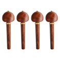 thumbnail image 1 of 4pcs Wooden Rosewood Cello Pegs Shaft Handle Musical Instruments Solid Wood Cello Accessories Tool (Chocolate), 1 of 2