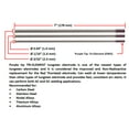 thumbnail image 7 of Consumables Kit for 17-18-26 Series TIG Torches with Gas Lens Set-Up - Sizes: 0.040", 1/16" and 3/32" with Tungstens (Model: AK-2-GL-T), 7 of 7