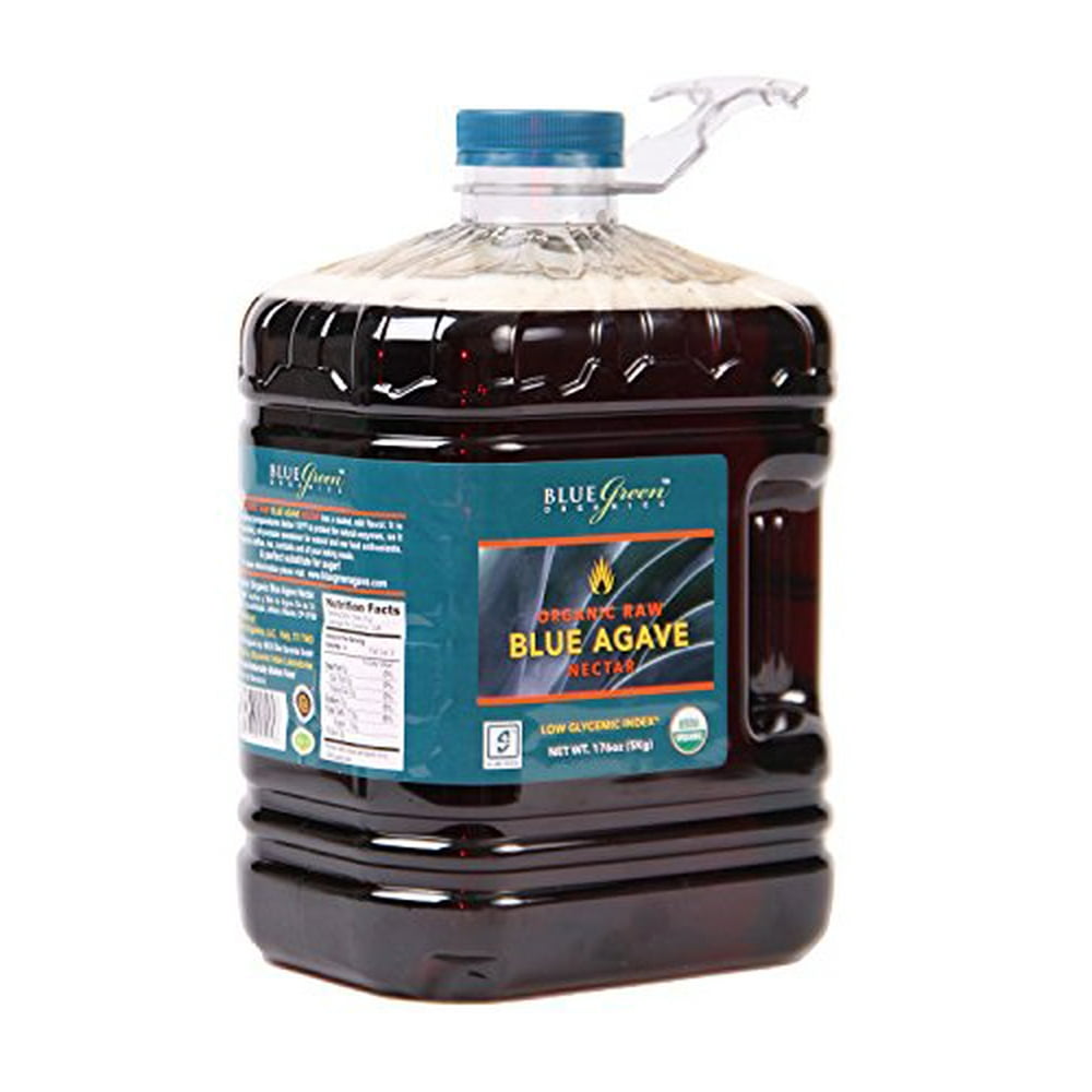 Blue Green Agave Organic Nectar, Raw Blue, 176 Ounce