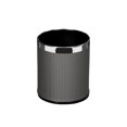 thumbnail image 1 of Kearding Cubo de basura de basura de acero inoxidable de doble capa de repuesto de boca ancha de gran capacidad para el hogar y la cocina Suministros de limpieza para el hogar 10L Tipo 4 Gris, 1 of 6