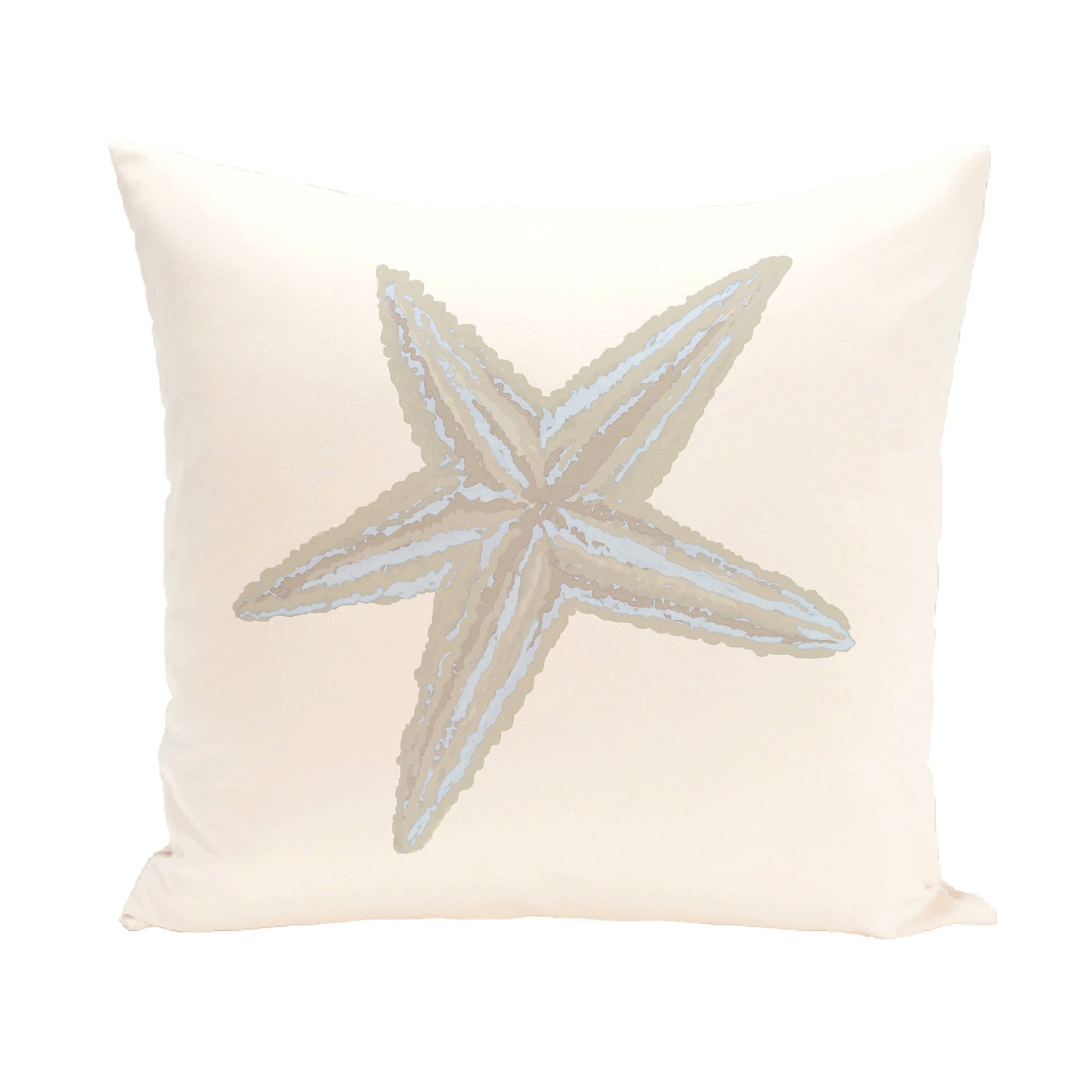 Simply Daisy Coastal Print Decorative Pillow, 16" x 16"