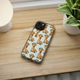 thumbnail image 5 of DistinctInk Hybrid (Acrylic / TPU) Clear Slim Fit Case for Apple iPhone 13 MINI (5.4" Screen) - "Giraffe Fun: Playful Cartoon Pattern Designs", 5 of 8