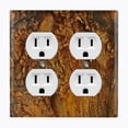 thumbnail image 1 of Metal Light Switch Plate Outlet Cover Tree Bark Wallpaper WOD001, 1 of 14