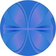 thumbnail image 1 of Ahgly Company Machine Washable Indoor Round Transitional DodgerBlue Area Rugs, 4' Round, 1 of 7