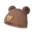 thumbnail image 2 of ELF Baby Winter Hat Cute Bear Pattern Knit Beanie Warm Cap for Infant Newborn Cold Weather Accessories, 2 of 8