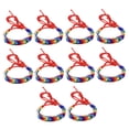 thumbnail image 4 of WRITWAA 10 Pcs Bracelets Tressés pour Filles Polyester Multicolore Durable pour Occasions de Festival, 4 of 8